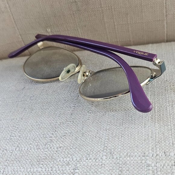 Vogue Eyewear Women Eyeglasses Frame VO4011 Black/Gold Purple Temple Glasses main image 4